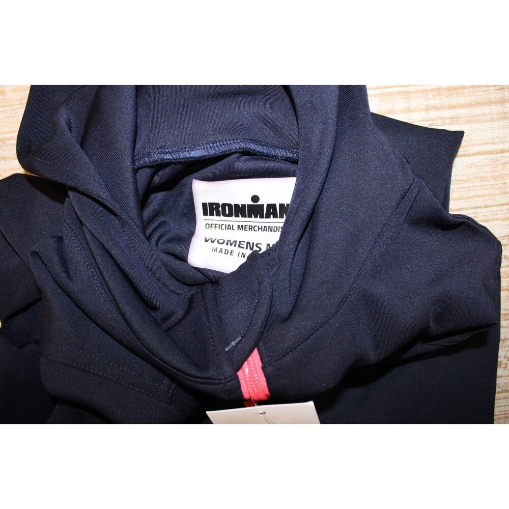 Ironman Tulsa Official Finishers Jacket Hoodie Full Zip Women's Large NWT Navy - Picture 6 of 7